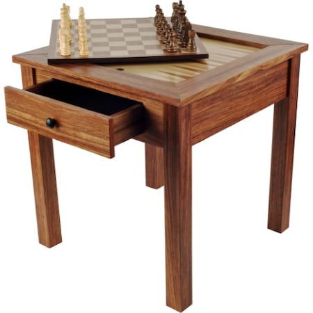 Toy Time Wood 3 in 1 Chess Backgammon Table by Toy Time 120404WXV